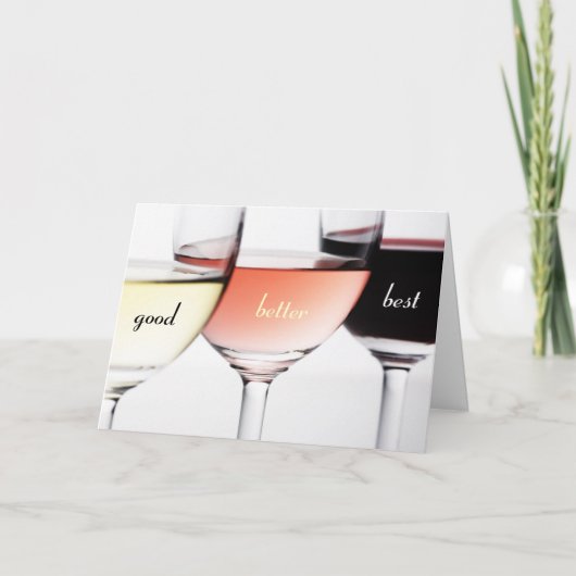 Goede, betere, beste verjaardag Kaart (Voorkant)