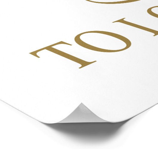 Goede blik 80e verjaardag poster (Hoek)