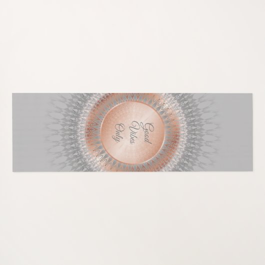 Goede blokjes alleen Roos Gold Mandala Yogamat (Achterkant (horizontaal))