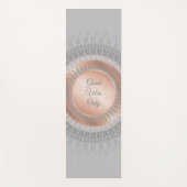 Goede blokjes alleen Roos Gold Mandala Yogamat (Voorkant)