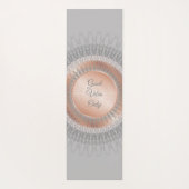 Goede blokjes alleen Roos Gold Mandala Yogamat (Achterkant)