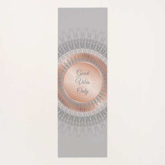 Goede blokjes alleen Roos Gold Mandala Yogamat (Achterkant)