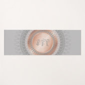 Goede blokjes alleen Roos Gold Mandala Yogamat (Voorkant (horizontaal))