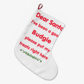 goede bode grote kerstsok (Voorkant (Hangend))