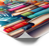 Goede boeken, ideaal leven poster (Hoek)