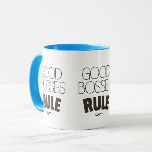 Goede-bosseregel - Donkerbruin type Mok (Voorkant links)