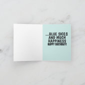 GOEDE BOWEL-VERPLAATSINGEN POOP FUNNY BIRTHDAY CAR BEDANKKAART (Binnen)