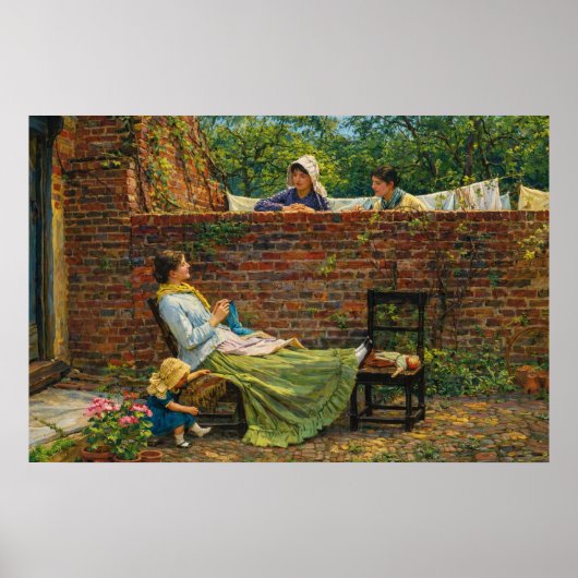 Goede buren door John William Waterhouse Poster (Voorkant)