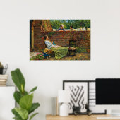 Goede buren door John William Waterhouse Poster (Thuiskantoor)