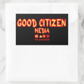 GOEDE BURGERS RECHTHOEKIGE STICKER (Tas)