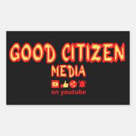 GOEDE BURGERS RECHTHOEKIGE STICKER