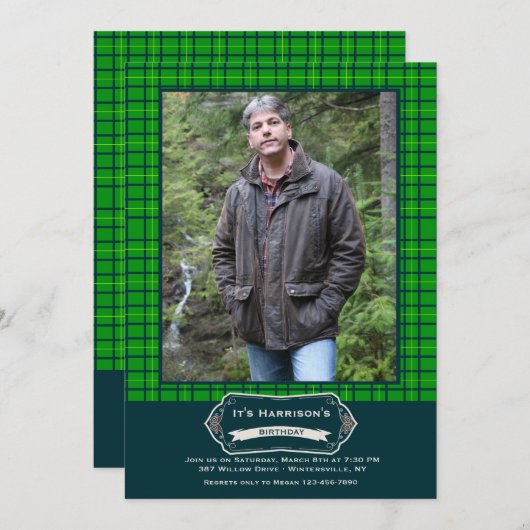 Goede Cheer foto uitnodiging (Voorkant / Achterkant)