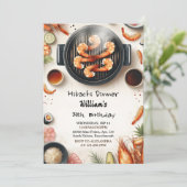 Goede Chef BBQ Japans Sushi Hibachi 50ste verjaard Kaart (Staand voorkant)