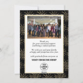 Goede dag 2022 Hallo 2023 Business Festive Firewor Feestdagenkaart (Achterkant)