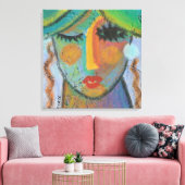 Goede dag Abstracte acrylverf op OSB Canvas Afdruk (Insitu (Woonkamer))