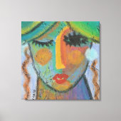 Goede dag Abstracte acrylverf op OSB Canvas Afdruk (Voorkant)