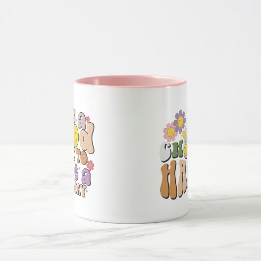 Goede dag in golvende tekststijl mok (Midden)