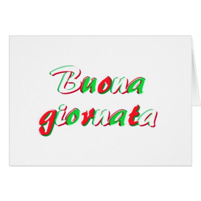 Goede dag kaart (Voorkant Horizontaal)