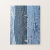 Goede dag met zeilen in het zeemeermeer Jigsa Legpuzzel (Verticaal)