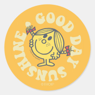 Goede Dag Miss Sunshine Ronde Sticker