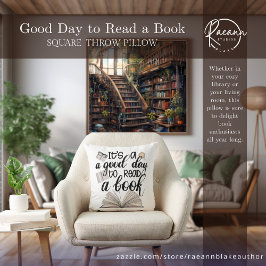 Goede dag om een boek Sierkussen te lezen