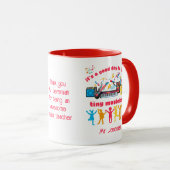 Goede dag om kleine muzikanten MUZIEKLERAAR te ond Mok (Voorkant rechts)