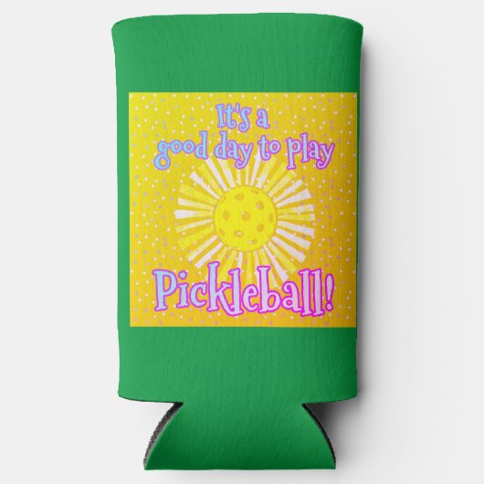Goede dag om Pickleball te spelen Seltzer Blikjeskoeler (Voorkant)