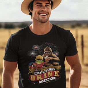 GOEDE DAG OM TE DRINKEN OP EEN BOOT T-SHIRT