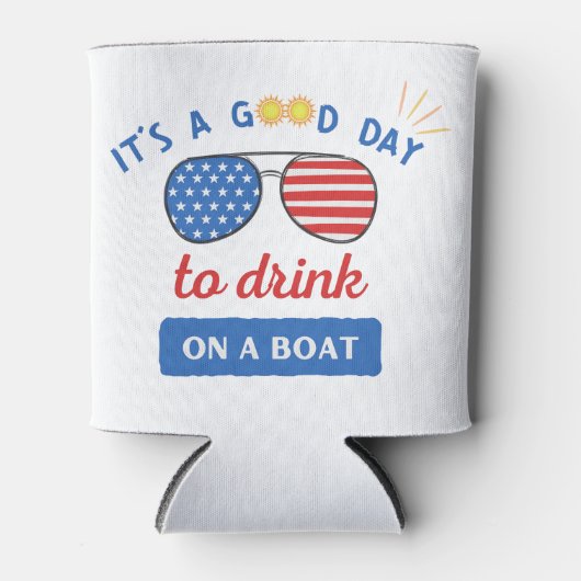 Goede dag om te Drinken op een bootschuim Koelbox Blikjeskoeler (Voorkant)