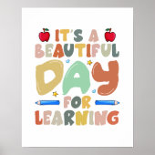 Goede dag om terug naar school te leren poster (Voorkant)