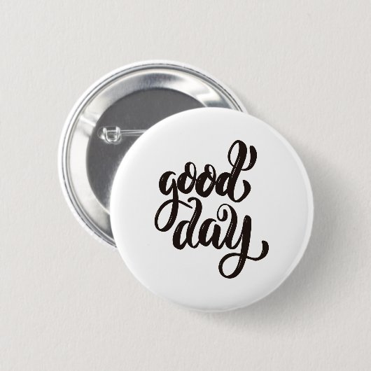 goede dag ronde button 5,7 cm (Voorkant /achterkant)