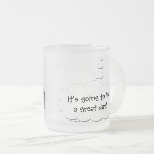 Goede dag - Slechte dag (Thought Bubble) Mok (Voorkant rechts)