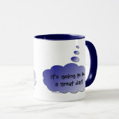 Goede dag - Slechte dag (Thought Bubble) Mok (Voorkant rechts)