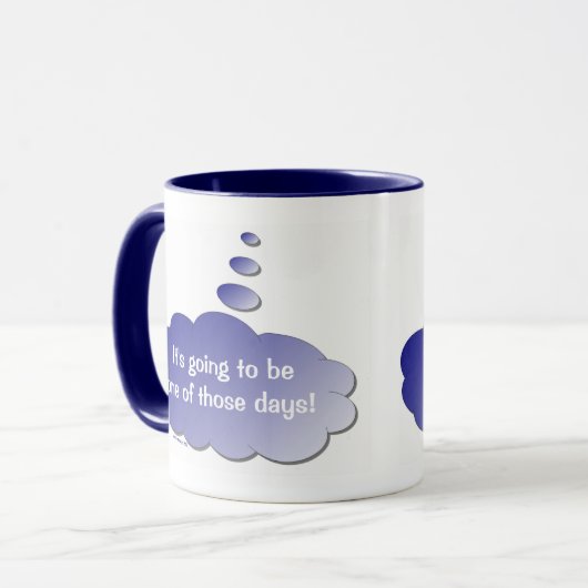 Goede dag - Slechte dag (Thought Bubble) Mok (Voorkant links)