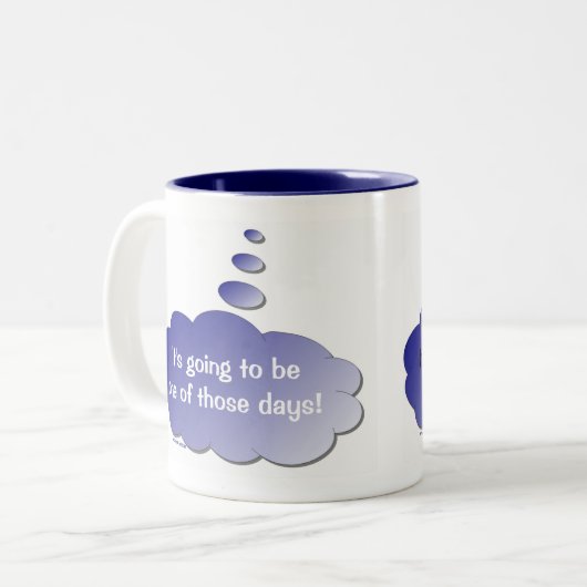 Goede dag - Slechte dag (Thought Bubble) Mok (Voorkant links)