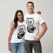 Goede dag start met thee t-shirt (Unisex)
