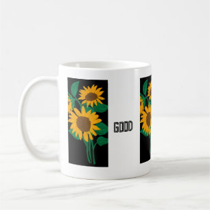 Goede Dag Tekst Gele Bloem Afbeelding Klassieke Mo Koffiemok