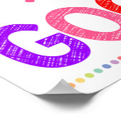 Goede dag voor een goede dag regenboogPoster Poster (Hoek)