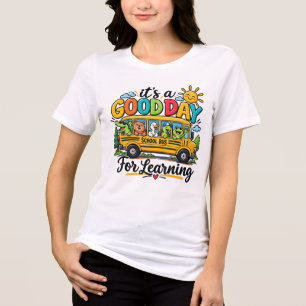 Goede Dag Voor Leren Bus Dieren Zonneschijn Tri-Blend Shirt