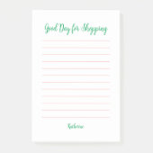 Goede dag voor winkelen post-it® notes (Voorkant)