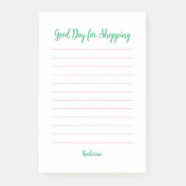 Goede dag voor winkelen post-it® notes