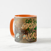 Goede Dag Wereld koffiekop Mok (Voorkant links)