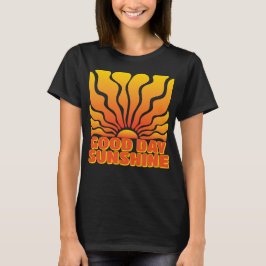 Goede dag zonneschijn: Retro Sunburst Design T-shirt