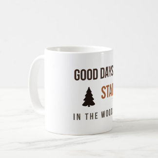Goede Dagen Beginnen in het Bos Bosliefhebber Twee Koffiemok