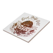 Goede dagen beginnen met de Tegel Koffiekeuken Tegeltje (Zijkant)