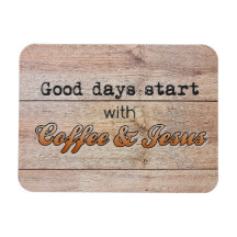 Goede dagen beginnen met koffie en Jezus