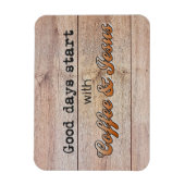 Goede dagen beginnen met koffie en Jezus Magneet (Verticaal)