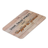 Goede dagen beginnen met koffie en Jezus Magneet (Linkerzijde)