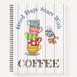 Goede Dagen Beginnen Met Koffie Notitieboek