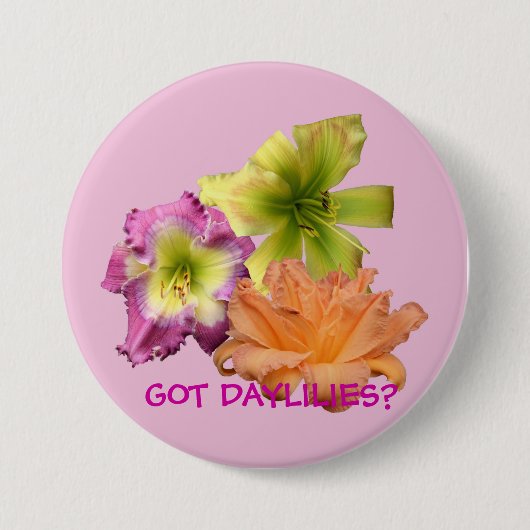 GOEDE DAGEN? KNOOP RONDE BUTTON 7,6 CM (Voorkant)